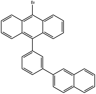 9-溴-10-[3-(2-萘基)苯基]蒽,944801-33-6,结构式