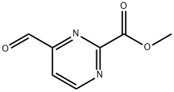 methyl 4-formylpyrimidine-2-carboxylate Structure