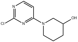 1-(2-氯嘧啶-4-基)哌啶-3-醇, 945895-48-7, 结构式