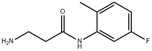 N〜1〜-(5-FLUORO-2-METHYLPHENYL)-BETA-ALANINAMIDE 化学構造式