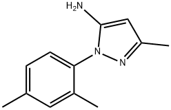 1-(2,4-二甲基苯基)-3-甲基-1H-吡唑-5-胺, 956198-18-8, 结构式