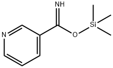 3-?Pyridinecarboximidic acid, trimethylsilyl ester Structure