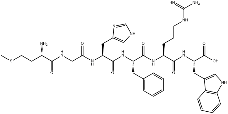 MET-GLY-HIS-PHE-ARG-TRP,98640-70-1,结构式