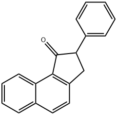 2-苯基-2,3-二氢-1H-环戊[A]萘-1-酮 结构式