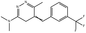 3-dimethylamino-5-(3'-trifluoromethyl)-6-methyl(4H)-pyridazine Structure