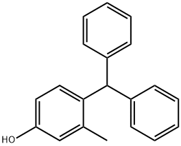 Phenol, 4-(diphenylmethyl)-3-methyl- Structure