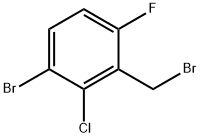 1-溴-3-(溴甲基)-2-氯-4-氟苯, 1003608-90-9, 结构式