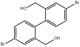 [1,1'-Biphenyl]-2,2'-dimethanol, 4,4'-dibromo- Struktur