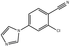 2-氯-4-(1H-咪唑-1-基)苯腈,1007318-66-2,结构式