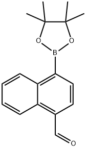 4-(4,4,5,5-Tetramethyl-[1,3,2]dioxaborolan-2-yl)-naphthalene-1-carbaldehyde Structure