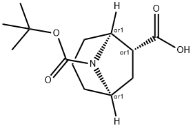 (1S,5R,6S)-rel-8-[(tert-butoxy)carbonyl]-8-azabicyclo[3.2.1]octane-6-carboxylic acid,1009629-95-1,结构式