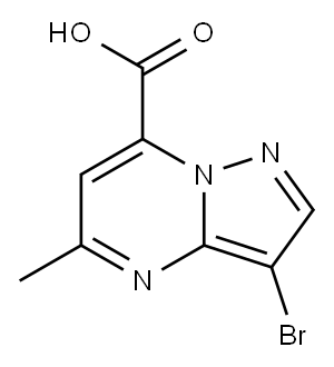 3-bromo-5-methylpyrazolo[1,5-a]pyrimidine-7-car
boxylic acid Structure