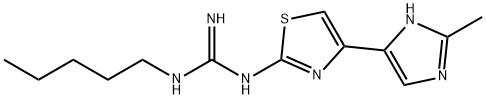 2-(N-Pentyl-N'-guanidino)-4-(2-methylimidazol-4-yl)thiazole Structure