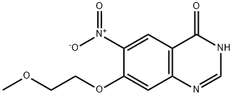 7-(2-甲氧基乙氧基)-6-硝基-4(3H)-喹唑啉酮,1012057-58-7,结构式