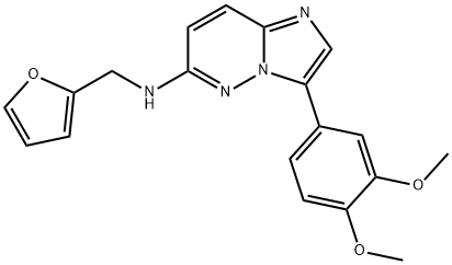 3-(3,4-Dimethoxyphenyl)-N-(furan-2-ylmethyl)imidazo[1,2-b]pyridazin-6-amine Struktur