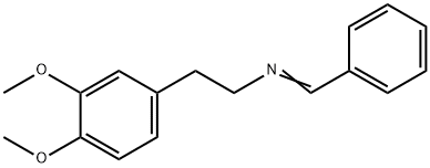 Benzeneethanamine, 3,4-dimethoxy-N-(phenylmethylene)-,10133-74-1,结构式