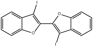3,3′-DIIODO-2,2′-BIBENZOFURAN, 101422-39-3, 结构式