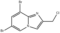 Imidazo[1,2-a]pyridine, 6,8-dibromo-2-(chloromethyl)- Structure