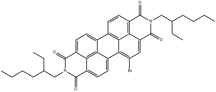 C2C6-PDI-Br
Anthra[2,1,9-def:6,5,10-d'e'f']diisoquinoline-1,3,8,10(2H,9H)-tetrone, 5-bromo-2,9-bis(2-ethylhexyl),1015473-19-4,结构式