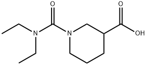 1-(diethylcarbamoyl)piperidine-3-carboxylic acid Structure