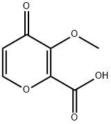 4H-Pyran-2-carboxylic acid, 3-methoxy-4-oxo- Struktur