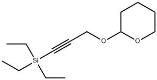 2H-Pyran, tetrahydro-2-[[3-(triethylsilyl)-2-propyn-1-yl]oxy]- Structure