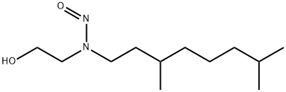 Ethanol, 2-[(3,7-dimethyloctyl)nitrosoamino]- Struktur