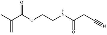 2-(2-氰基乙酰氨基)乙基 甲基丙烯酸酯,1031820-10-6,结构式