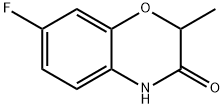 2H-1,4-Benzoxazin-3(4H)-one, 7-fluoro-2-methyl- Struktur