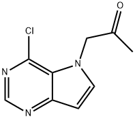 1-{4-chloro-5H-pyrrolo[3,2-d]pyrimidin-5-yl}propan-2-one 结构式