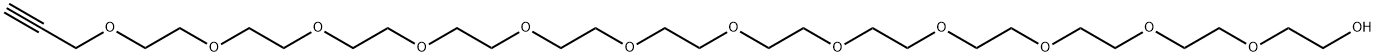 丙炔基-十二聚乙二醇, 1036204-61-1, 结构式