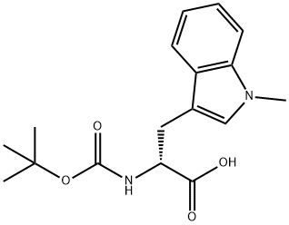 BOC-D-TRP(1-ME)-OH,103943-63-1,结构式