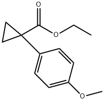 Cyclopropanecarboxylic acid, 1-(4-methoxyphenyl)-, ethyl ester Structure