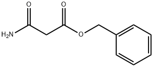 phenylmethyl ester 3-amino-3-oxopropanoate 化学構造式