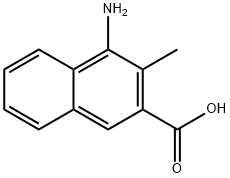 2-Naphthoicacid,4-amino-3-methyl-(6CI) Struktur