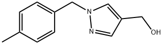 (1-(4-甲基苄基)-1H-吡唑-4-基)甲醇 结构式
