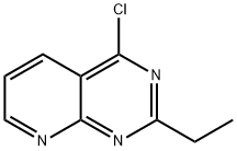 Pyrido[2,3-d]pyrimidine, 4-chloro-2-ethyl-,1044771-79-0,结构式