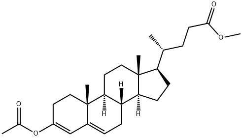 Chola-3,5-dien-24-oic acid, 3-(acetyloxy)-, methyl ester Struktur