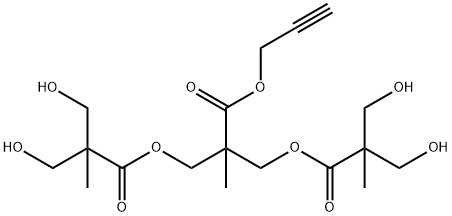 POLYESTER BIS-MPA DENDRON, 4 HYDROXYL, 1 ACETYLENE, 1055361-96-0, 结构式