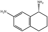 1,7-Naphthalenediamine, 1,2,3,4-tetrahydro-, (1R)- Struktur