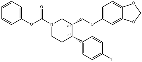 phenyl (3R,4R)-3-((benzo[d][1,3]dioxol-5-yloxy)methyl)-4-(4- fluorophenyl)piperidine-1-carboxylate compound