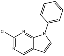 2-Chloro-7-phenyl-7H-pyrrolo[2,3-d]pyrimidine 结构式