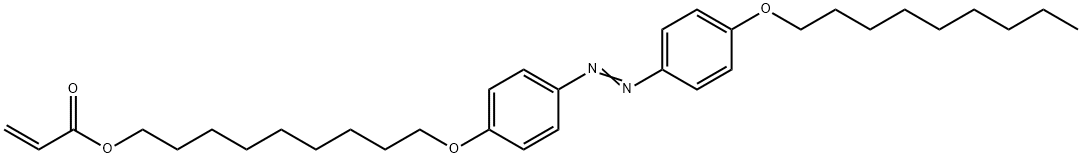2-Propenoic acid, 9-[4-[2-[4-(nonyloxy)phenyl]diazenyl]phenoxy]nonyl ester, 1062044-75-0, 结构式