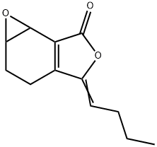 Oxireno[e]isobenzofuran-6(1aH)-one, 4-butylidene-2,3,4,6b-tetrahydro- 化学構造式