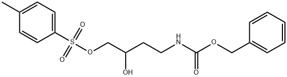 toluene-4-sulfonic acid (rac)-4-benzyloxycarbonylamino-2-hydroxy-butyl ester, 1072792-91-6, 结构式