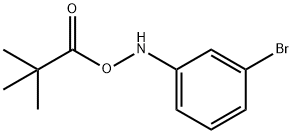 Propanoic acid, 2,2-dimethyl-, (3-bromophenyl)azanyl ester 化学構造式