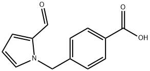 Benzoic acid, 4-[(2-formyl-1H-pyrrol-1-yl)methyl]- Structure