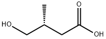 Butanoic acid, 4-hydroxy-3-methyl-, (3R)- Structure