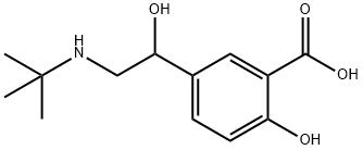 Benzoic acid, 5-[2-[(1,1-dimethylethyl)amino]-1-hydroxyethyl]-2-hydroxy- Structure
