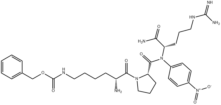 D-Lys(Z)-Pro-Arg-pNA, 108963-69-5, 结构式